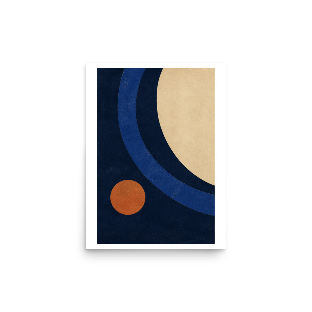 Mockup de Lunar Fold impresa en papel mate, tamaño 12 × 16 in