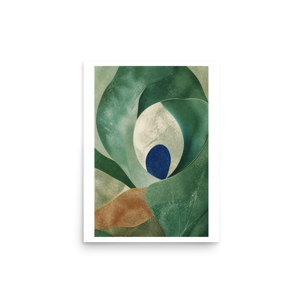 Mockup de Ochre Petal impresa en papel mate, tamaño 12 × 16 in