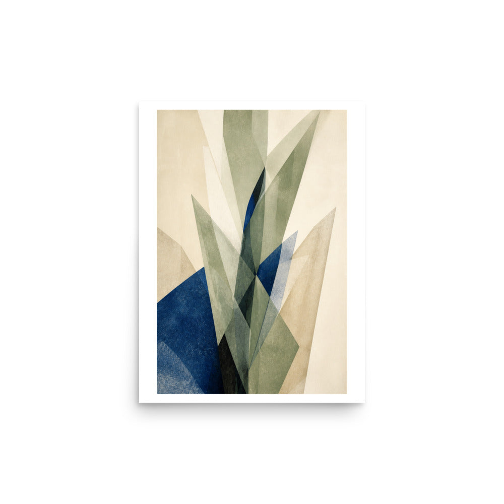Mockup de Terracotta Bloom impresa en papel mate, tamaño 12 × 16 in